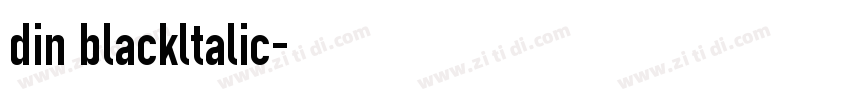 din blackltalic字体转换